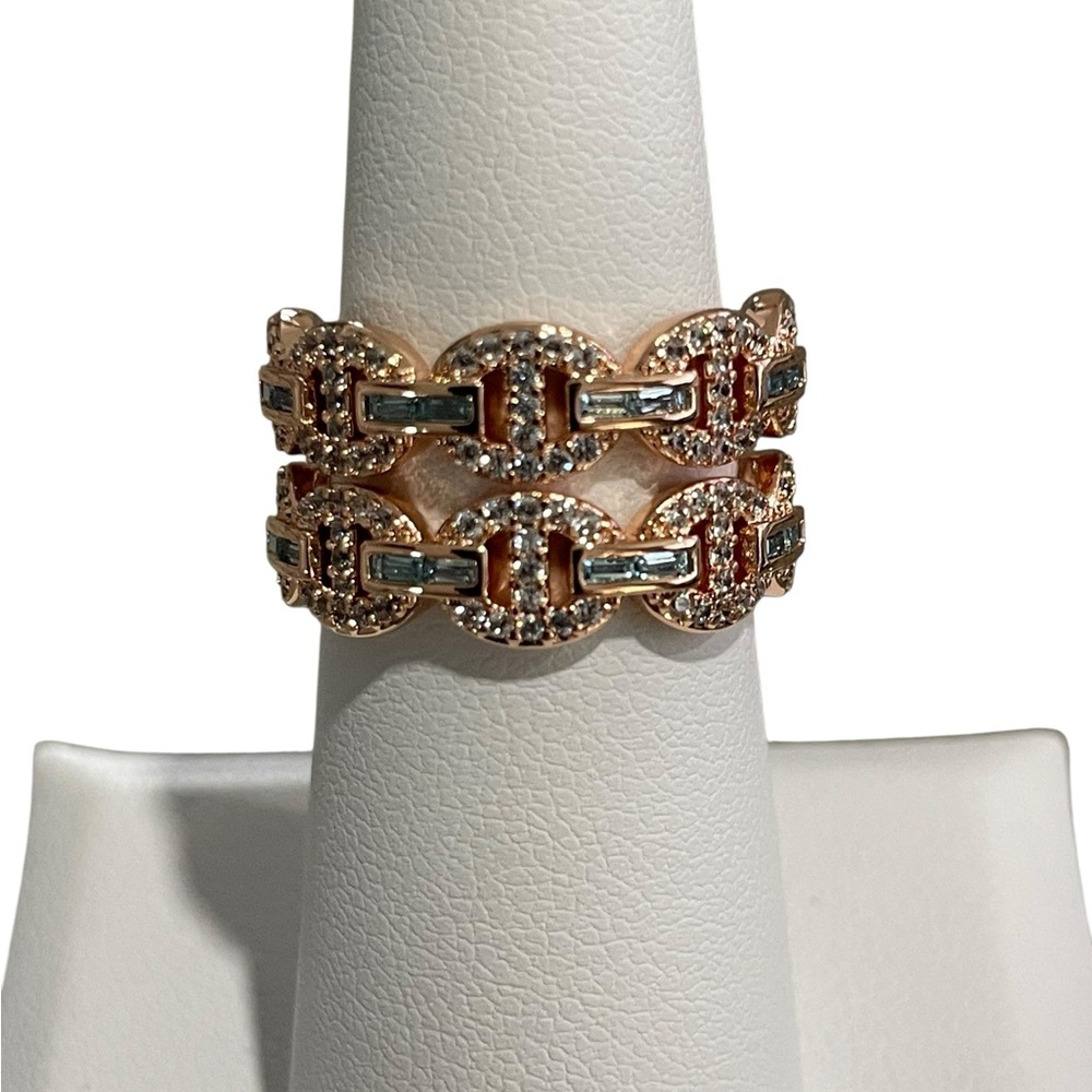 Bomb Party March 2026 Ring SZ 6 “The Charlotte Ring” Rose Gold Plating NWT